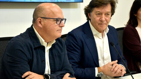Manuel Baltar e José Ramón Lete na presentación das competicións nacionais de Remo en Castrelo de Miño