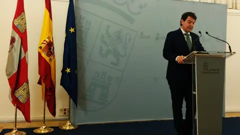 Alfonso Fernández Mañueco hoy en Palencia Palencia