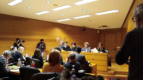 Costa durante su comparecencia en la comisión de Les Corts COSTA APUNT