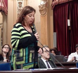 Francina Armengol, durante el Pleno del Parlament Francina Armengol, durante el Pleno del Parlament