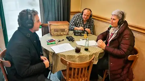 María del Pilar, con Carlos Alsina María del Pilar, con Carlos Alsina