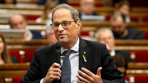 El presidente de la Generalitat, Quim Torra