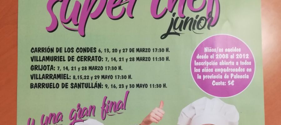 Carrión, Villamuriel, Grijota, Villarramiel y Barruelo acogen "Super Chef Junior" Carrión, Villamuriel, Grijota, Villarramiel y Barruelo acogen "Super Chef Junior"