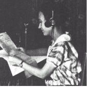 María Sabater en la primera emisión de radio