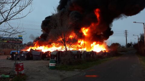 Incendio en las instalaciones de FCC