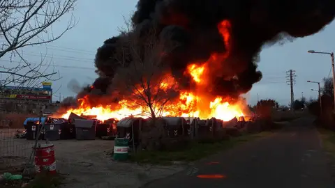 Incendio en las instalaciones de FCC Incendio en las instalaciones de FCC