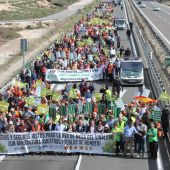 Movilización de los agricultores de la provincia de Alicante.