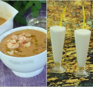 Sopa de pescado y sorbete Sopa de pescado y sorbete