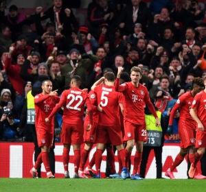 Los jugadores del Bayern Múnich celebran un gol ante el Chelsea Los jugadores del Bayern Múnich celebran un gol ante el Chelsea