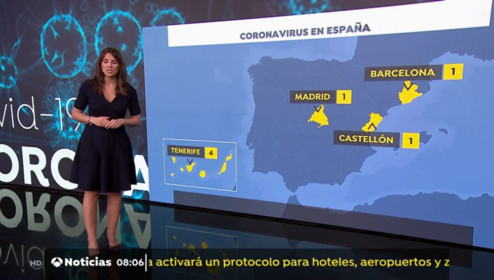 Siete casos confirmados de coronavirus en España