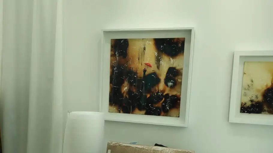 Montaje de Art Madrid 2020 la Galería Juarranz monta su exposición en Art Madrid