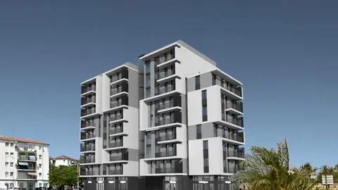 Vista simulado del cuatro bloque del barrio de San Antón de Elche. Vista simulado del cuatro bloque del barrio de San Antón de Elche.