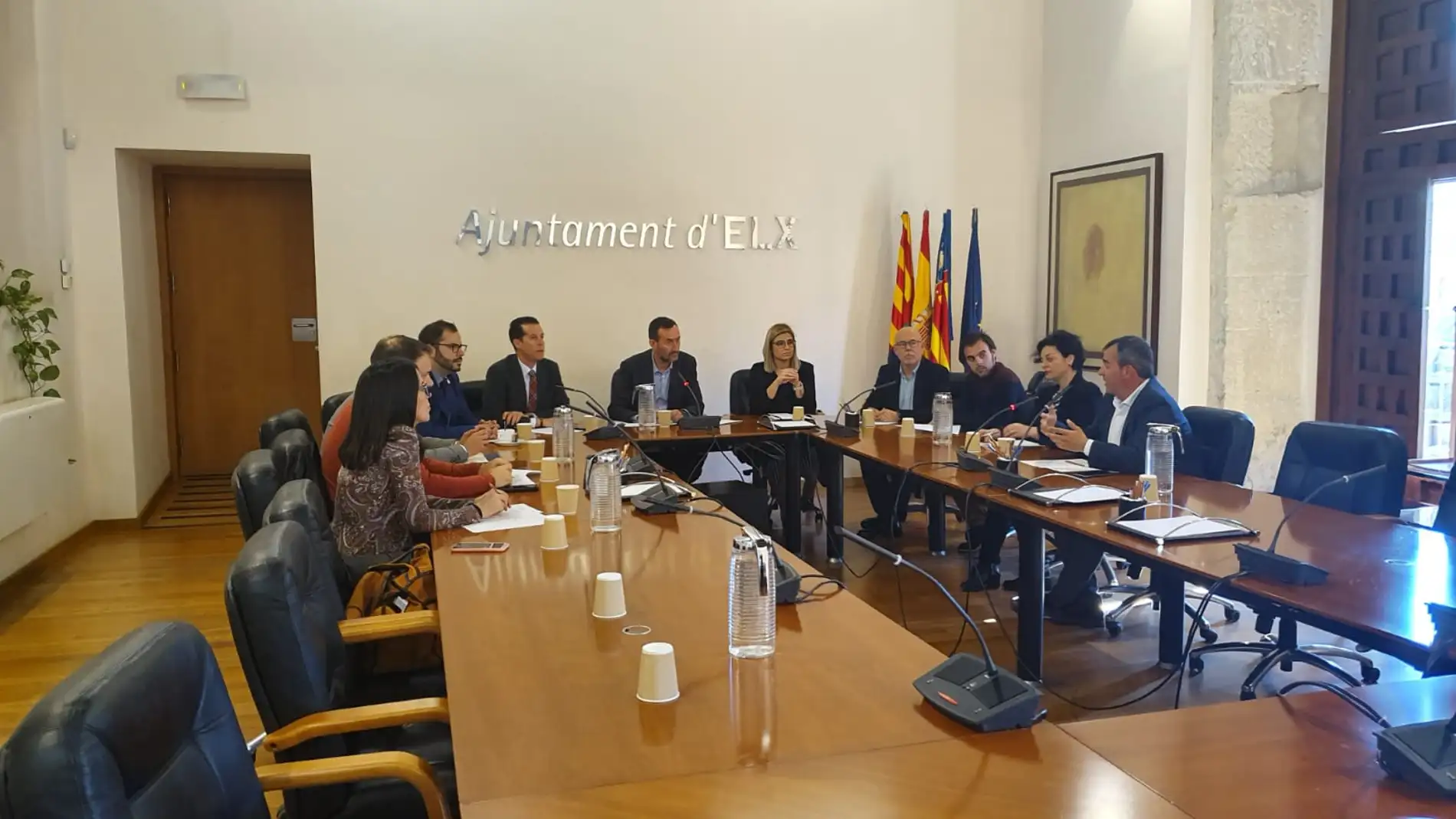Reunión de los alcaldes del Vinalopó en Elche.