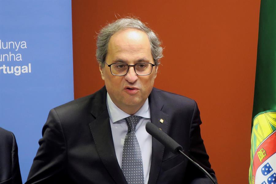 Quim Torra, sobre el coronavirus: "Hay que anticiparnos y confinar toda Cataluña, pido ayuda al presidente de España" Quim Torra, sobre el coronavirus: "Hay que anticiparnos y confinar toda Cataluña, pido ayuda al presidente de España"