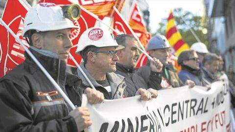 Manifestaci&oacute;n de los mineros