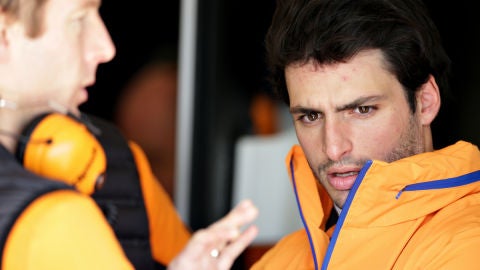 Carlos Sainz, con el equipo McLaren