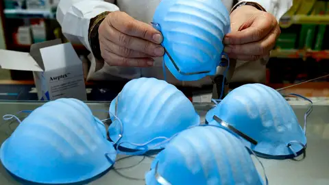 Imagen de archivo de mascarillas Imagen de archivo de mascarillas