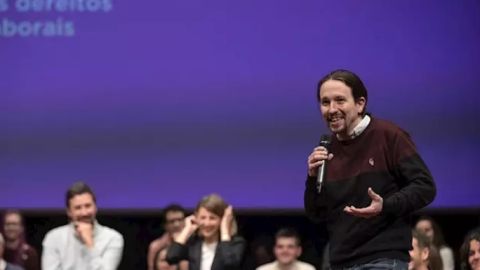 Pablo Iglesias en un acto en A Coru&ntilde;a