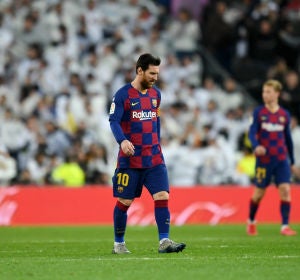 Lionel Messi, cabizbajo Lionel Messi, cabizbajo