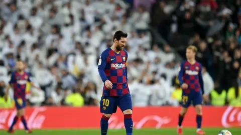 Lionel Messi, cabizbajo Lionel Messi, cabizbajo