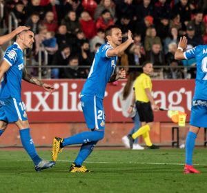 Los jugadores del Getafe celebran un gol Los jugadores del Getafe celebran un gol