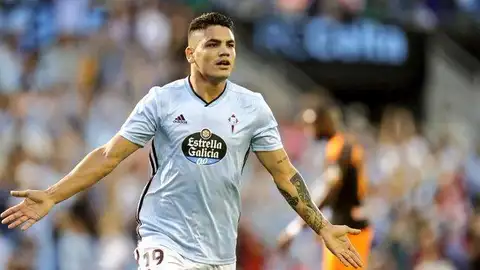 El delantero del Celta, Toro Fernández. El delantero del Celta, Toro Fernández.