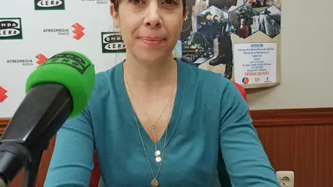 María Tomé, durante la entrevista en Onda Cero Ciudad Real María Tomé, durante la entrevista en Onda Cero Ciudad Real