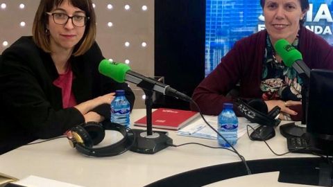 Nuria Arribas y Charo Arredondo del sector l&aacute;cteo