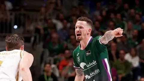 Josh Adams, jugador de Unicaja Josh Adams, jugador de Unicaja
