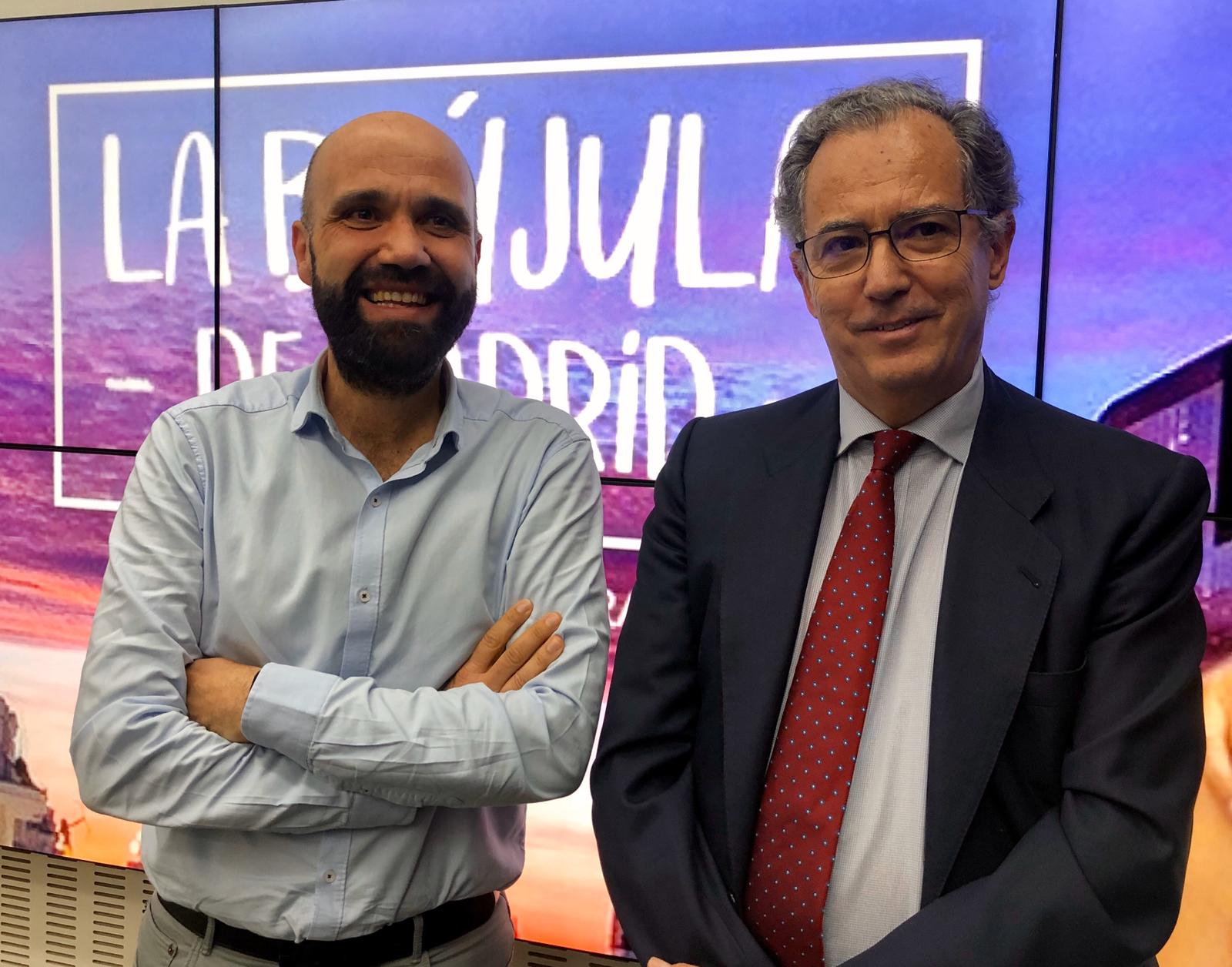 Enrique Ossorio, Consejero de Educación de la CAM con David del Cura Enrique Ossorio, Consejero de Educación de la CAM con David del Cura