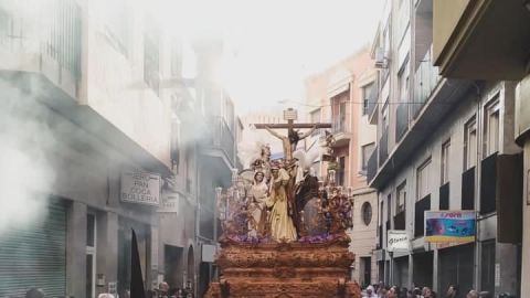 Trono de la Hermandad de la Sagrada Lanzada de Elche.
