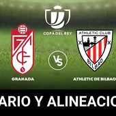 Granada - Athletic de Bilbao: Horario, alineaciones y dónde ver el partido de la Copa del Rey en directo Granada - Athletic de Bilbao: Horario, alineaciones y dónde ver el partido de la Copa del Rey en directo