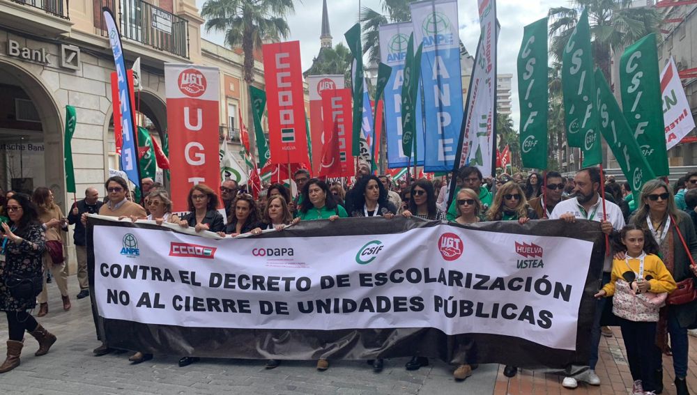 Huelga Educación Huelva 
