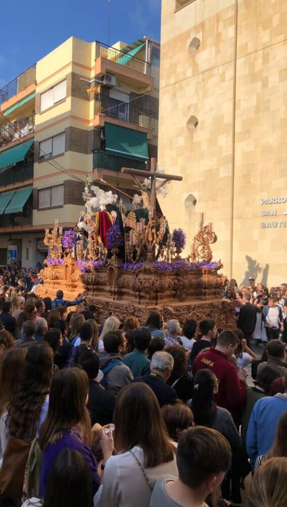 Trono de la Hermandad de la Sagrada Lanzada de Elche.