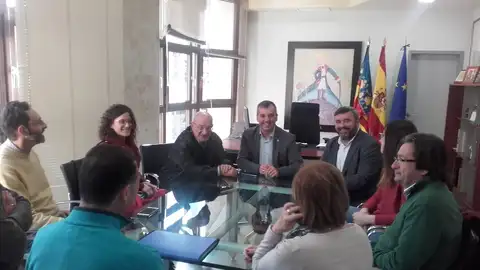 Reunión en el Ayuntamiento de Aspe. Reunión en el Ayuntamiento de Aspe.