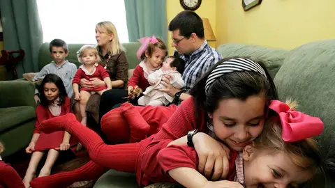 Familia de Ferrol con 12 hijos Familia de Ferrol con 12 hijos