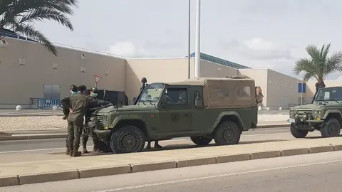Soldados del Ejército en Elche. Soldados del Ejército en Elche.