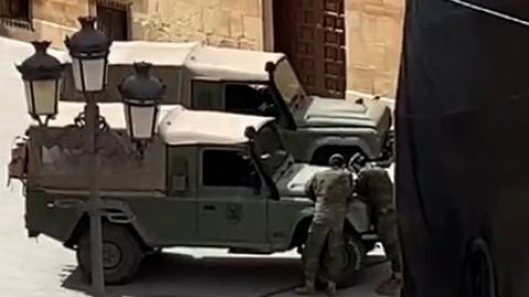 Soldados del Ejército en Elche.
