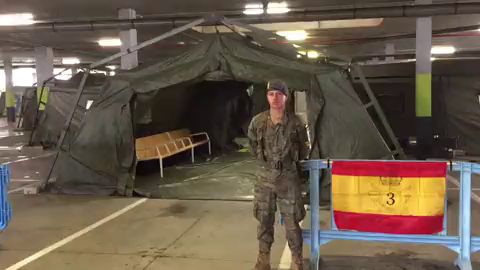 Vídeo | La Estación de Triage que la Brilat está habilitando en el HUCA de Oviedo