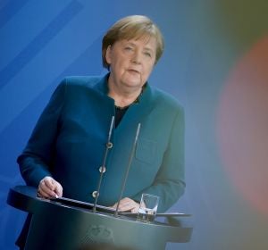 Ángela Merkel, durante una comparecencia Ángela Merkel, durante una comparecencia
