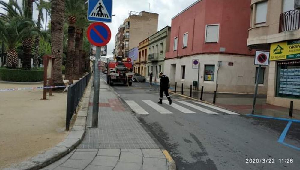 Soldados de la UME en Aspe.