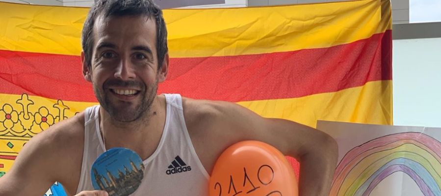 El atleta Agustín Moreno El atleta Agustín Moreno