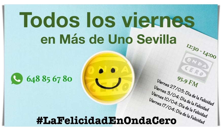 Onda Cero Sevilla celebra con los oyentes el día de la felicidad todos los viernes durante el confinamiento Onda Cero Sevilla celebra con los oyentes el día de la felicidad todos los viernes durante el confinamiento