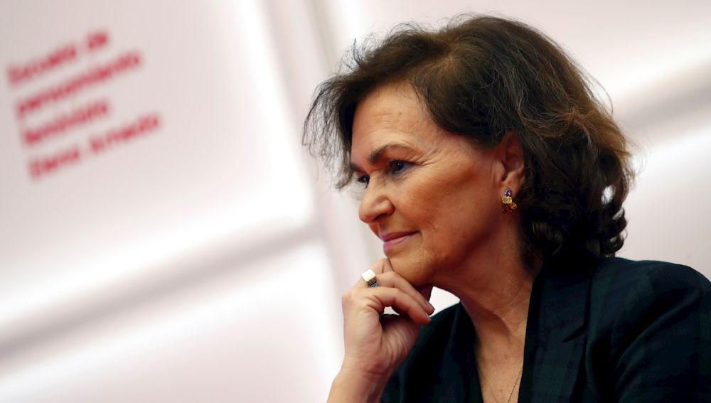 Carmen Calvo recibe el alta y seguirá el tratamiento médico en su domicilio Carmen Calvo recibe el alta y seguirá el tratamiento médico en su domicilio