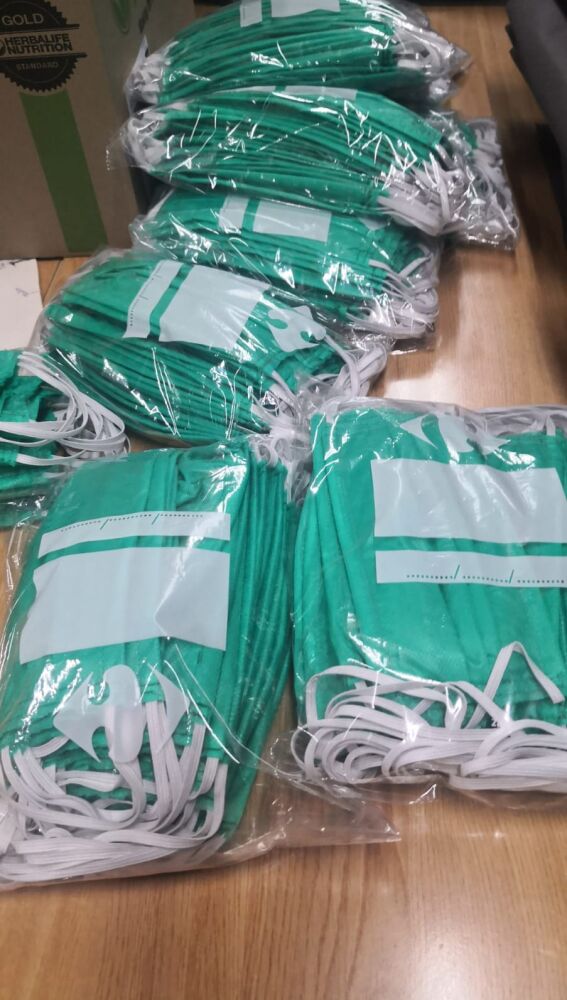 Mascarillas fabricadas por la iniciativa popular en Elche en plena crisis del coronavirus.