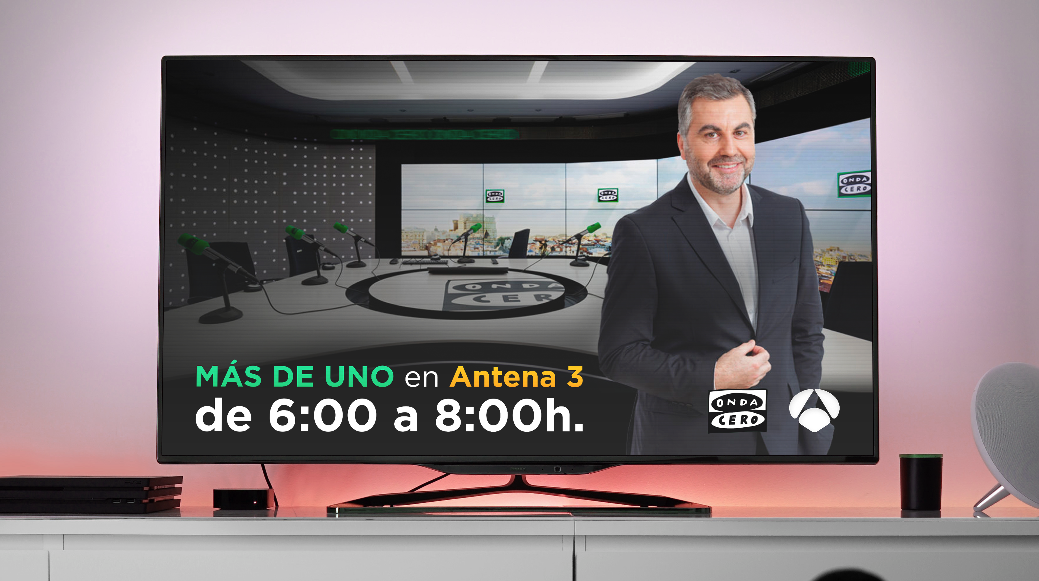 'Más de uno', con Carlos Alsina, ahora en 'Antena 3 Noticias' 'Más de uno', con Carlos Alsina, ahora en 'Antena 3 Noticias'