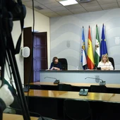 Mamen Sánchez en rueda de prensa Mamen Sánchez en rueda de prensa