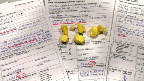 Denuncias y droga incautada a la octogenaria