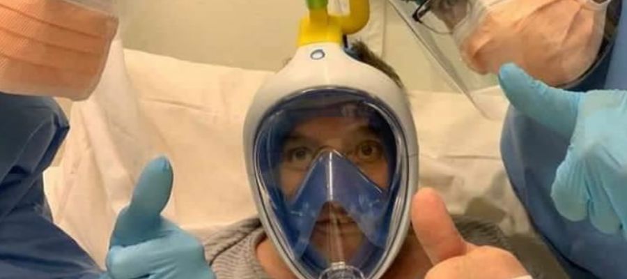 Máscaras de buceo de Decathlon en pacientes. Máscaras de buceo de Decathlon en pacientes.