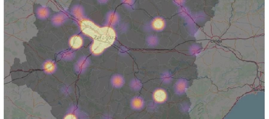 Mapa epidemiológico de Aragón Mapa epidemiológico de Aragón